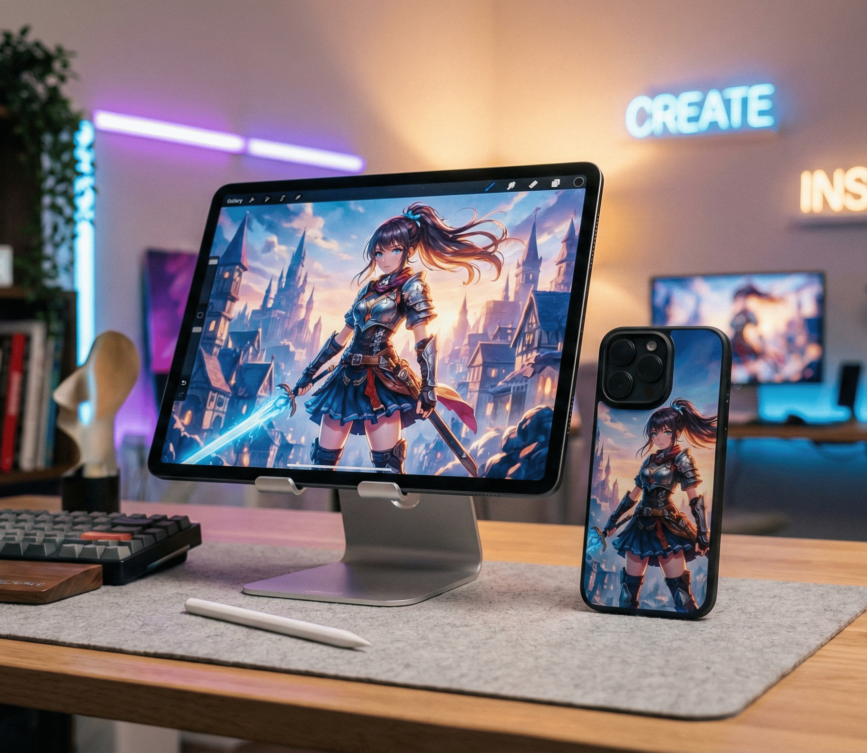 Arte digital en productos premium
